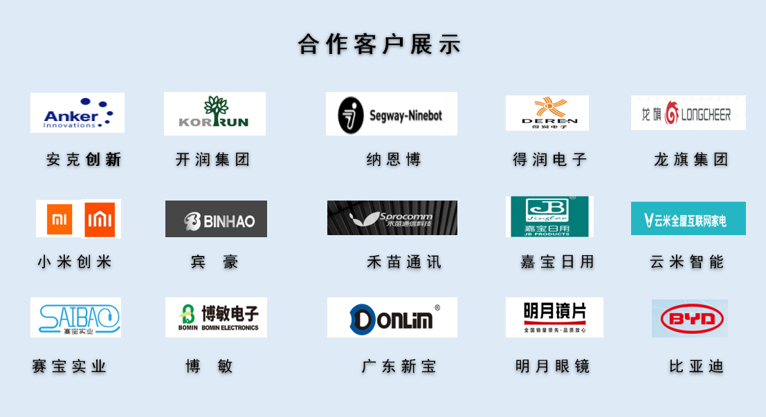 CPE磨砂膠袋，久信達(dá)部分客戶展示(圖1)